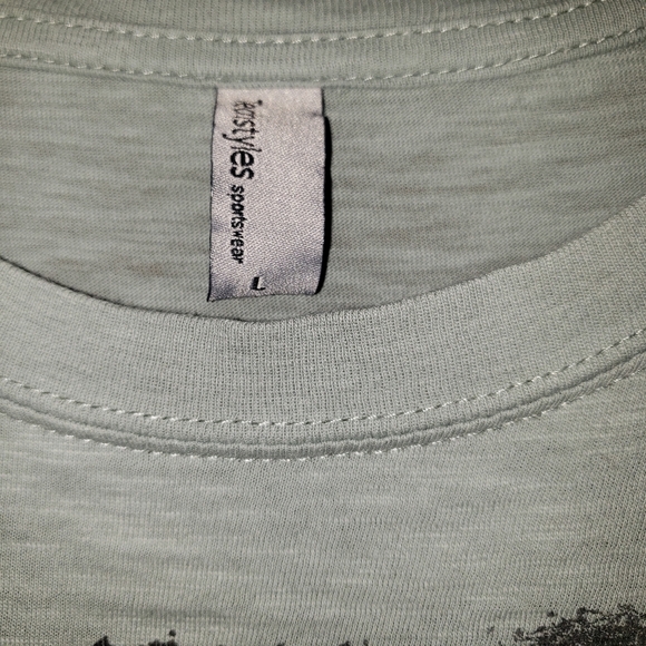 (L) Copper Harbor Michigan Green Thin Tee - Picture 6 of 8